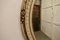 Espejo de pared francés estilo rococó grande oval dorado, 1950, Imagen 7