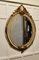 Large French Rococo Style Oval Gilt Wall Mirror, 1950 10