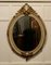 Large French Rococo Style Oval Gilt Wall Mirror, 1950 4