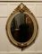 Large French Rococo Style Oval Gilt Wall Mirror, 1950, Image 4