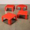 Quattro Gatti Table by Mario Bellini for C&B Italia, 1960s, Set of 4 3