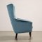 Vintage Lounge Chair in Velvet, 1950s 3