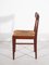 Belgische Teak Esszimmerstühle mit Rattan Sitz, 1959 7