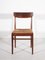 Belgian Teak Dining Chairs with Rattan Seat, 1959, Image 2