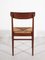 Belgian Teak Dining Chairs with Rattan Seat, 1959 10