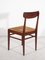 Belgian Teak Dining Chairs with Rattan Seat, 1959 8