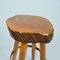 Bar Stools in Burr Wood, 1970s, Set of 2 20