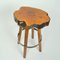 Bar Stools in Burr Wood, 1970s, Set of 2 9