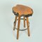 Bar Stools in Burr Wood, 1970s, Set of 2 11