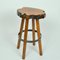 Bar Stools in Burr Wood, 1970s, Set of 2 7