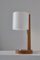 Lampada da tavolo moderna in legno di quercia e acrilico, Scandinavia, attribuita a Luxus, Svezia, anni '60, Immagine 2
