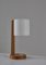 Lampada da tavolo moderna in legno di quercia e acrilico, Scandinavia, attribuita a Luxus, Svezia, anni '60, Immagine 4