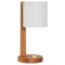 Modern Scandinavian Table Lamp in Oak & Acrylic attributed to Luxus, Sweden, 1960s, Image 1
