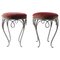 French Iron Stools, 1940s, Set of 2, Image 1