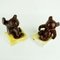Mid-Century Austrian Brown Glazed Ceramic Bear Book Ends attributed to Anzengruber, 1950s, Set of 2 9