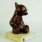 Mid-Century Austrian Brown Glazed Ceramic Bear Book Ends attributed to Anzengruber, 1950s, Set of 2, Image 13