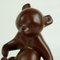 Mid-Century Austrian Brown Glazed Ceramic Bear Book Ends attributed to Anzengruber, 1950s, Set of 2 12