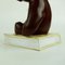 Mid-Century Austrian Brown Glazed Ceramic Bear Book Ends attributed to Anzengruber, 1950s, Set of 2, Image 14