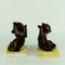 Mid-Century Austrian Brown Glazed Ceramic Bear Book Ends attributed to Anzengruber, 1950s, Set of 2 5