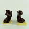 Mid-Century Austrian Brown Glazed Ceramic Bear Book Ends attributed to Anzengruber, 1950s, Set of 2, Image 5