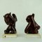 Mid-Century Austrian Brown Glazed Ceramic Bear Book Ends attributed to Anzengruber, 1950s, Set of 2 6