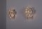 Lampade da parete brutaliste in cristallo, anni '70, set di 2, Immagine 2