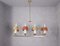 Large Italian Chandelier with 8 Lights, 1960s, Image 7