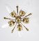 Sputnik Ceiling Light in Perforated Brass by Jacques Biny, 1950s, Image 1