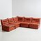 Modular Leather Sofa Set, 1970s, Set of 5 1