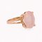 Bague en Or Rose 18 Carats et Quartz Rose, 1960s 10