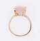 18 Karat Rose Gold & Pink Quartz Ring, 1960s, Image 13