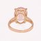 18 Karat Rose Gold & Pink Quartz Ring, 1960s 14