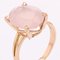 18 Karat Rose Gold & Pink Quartz Ring, 1960s 9