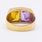 Vintage 18k Gold Ring with Yellow and Pink Tourmaline, 1960s 5