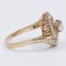 Vintage 14k Yellow Gold Diamond Ring, 1970s, Image 4