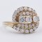 Vintage 14k Yellow Gold Diamond Ring, 1970s, Image 3