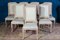 Weiße italienische Decape Holzstühle, 1970er, 8 . Set 2