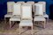 Weiße italienische Decape Holzstühle, 1970er, 8 . Set 9