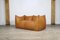 Le Bambole 2-Seater Sofa in Cognac Leather by Mario Bellini for B&B Italia, 1970s 2