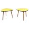 Mid-Century Wood Yellow & Black Formica Coffee Tables, Northern European, 1960s, Set of 2, Image 1