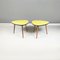 Mid-Century Wood Yellow & Black Formica Coffee Tables, Northern European, 1960s, Set of 2, Image 2