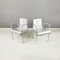 Modern Italian Curved Metal Chairs with Armrests, 1980s, Set of 2, Image 2