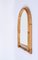 Mid-Century Italian Arch Mirror with Double Bamboo and Rattan Frame, 1970s 7