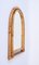 Mid-Century Italian Arch Mirror with Double Bamboo and Rattan Frame, 1970s 3