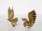 Italian Gold Plated Fighting Cockerel Ornaments, 1960s, Set of 2 8