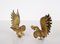 Italian Gold Plated Fighting Cockerel Ornaments, 1960s, Set of 2, Image 8