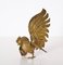 Italian Gold Plated Fighting Cockerel Ornaments, 1960s, Set of 2 5