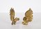 Italian Gold Plated Fighting Cockerel Ornaments, 1960s, Set of 2, Image 2