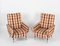 Mid-Century Italian Armchairs with Check Fabric by Marco Zanuso, 1950s, Set of 2, Image 10