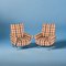 Mid-Century Italian Armchairs with Check Fabric by Marco Zanuso, 1950s, Set of 2 8